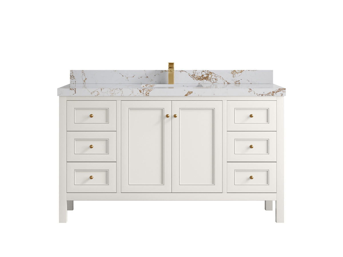 Nashville 60 in. W x 22 in. D Single Sink Bathroom Vanity - Willow Bath and Vanity