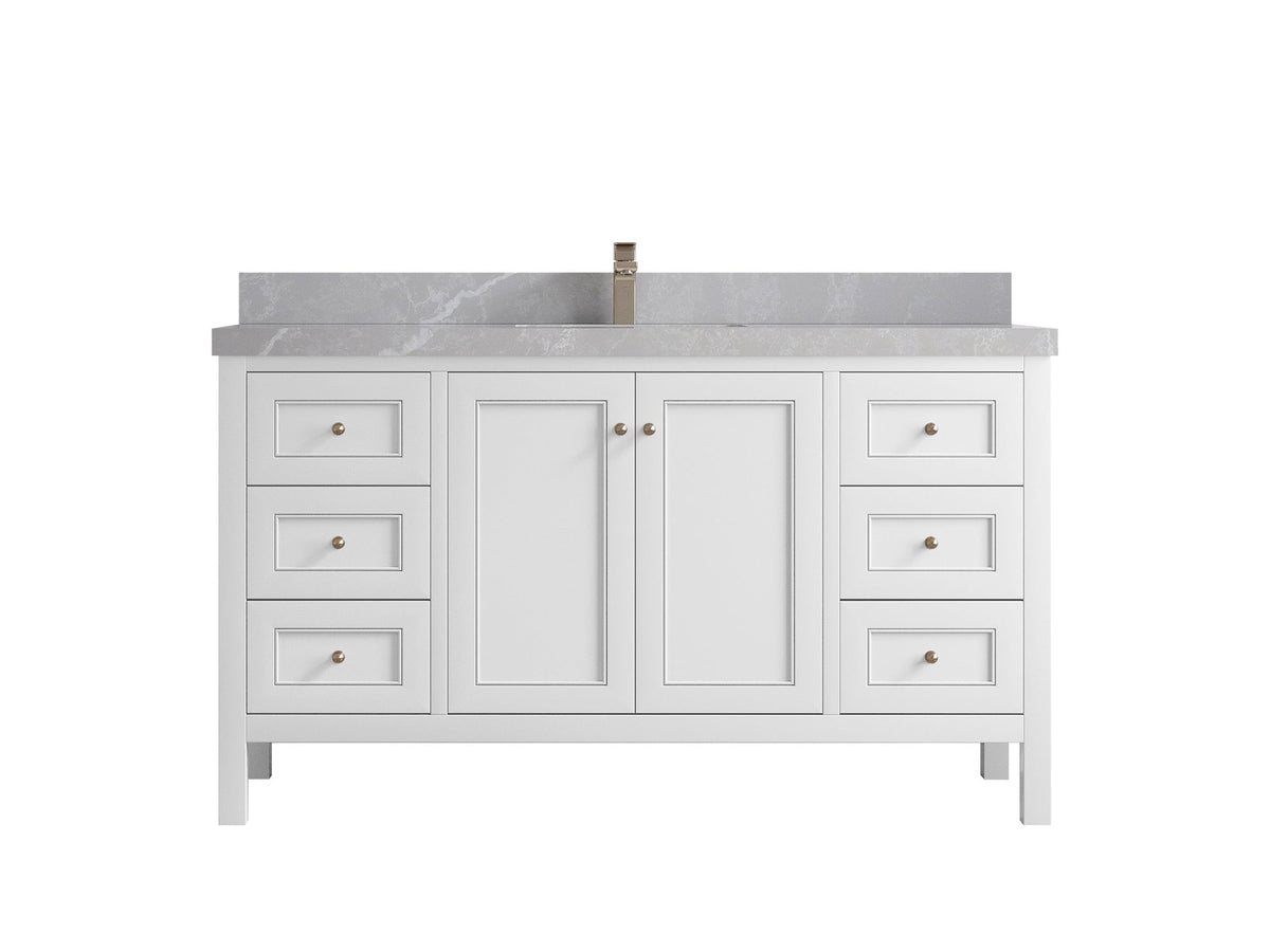 Nashville 60 in. W x 22 in. D Single Sink Bathroom Vanity - Willow Bath and Vanity