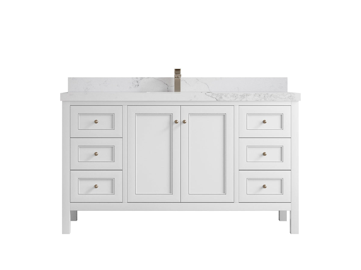 Nashville 60 in. W x 22 in. D Single Sink Bathroom Vanity - Willow Bath and Vanity