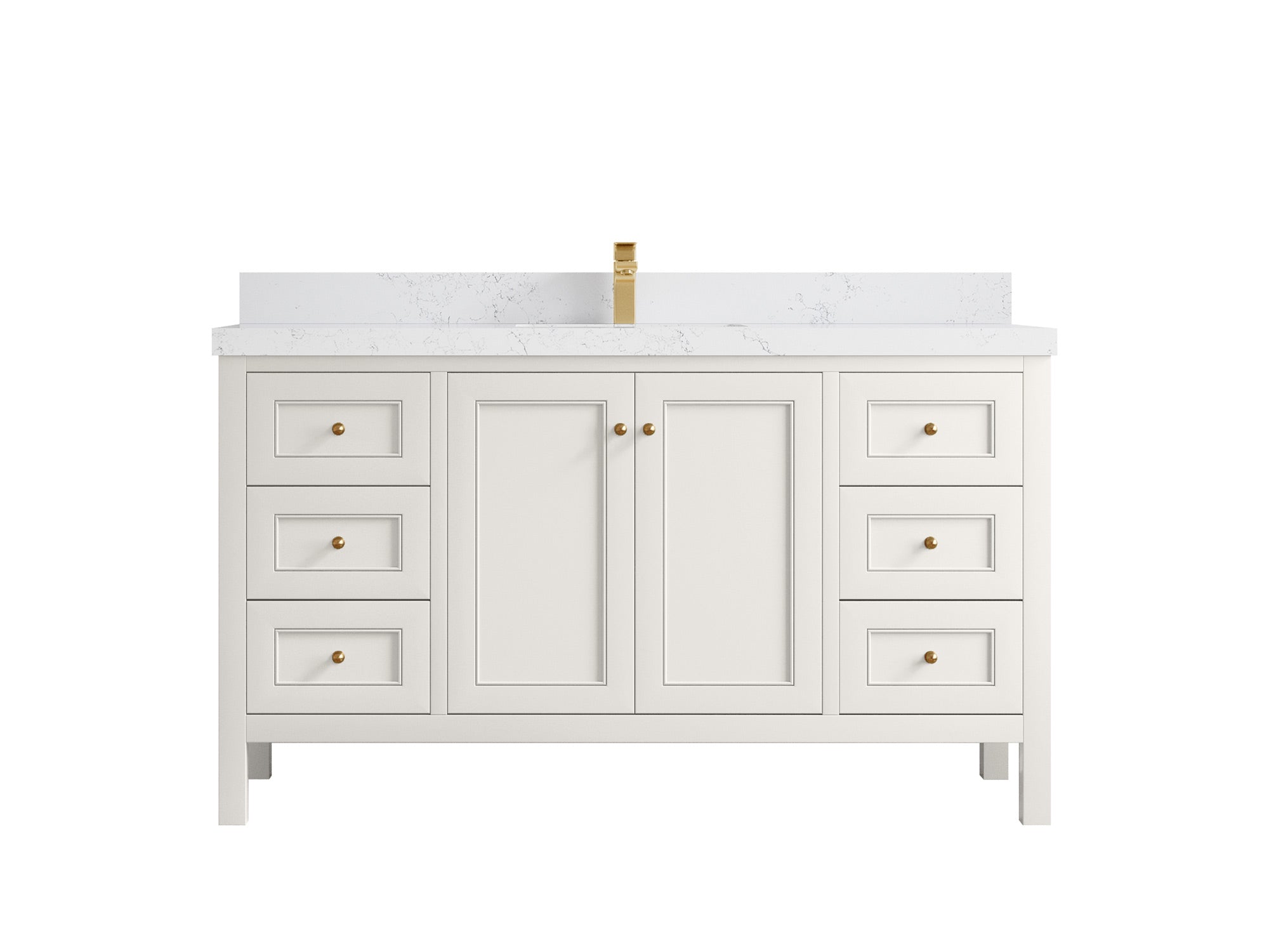 Nashville 60 in. W x 22 in. D Single Sink Bathroom Vanity - Willow Bath and Vanity