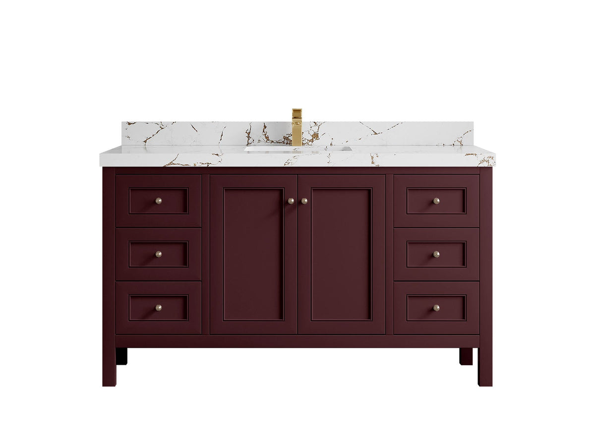 Nashville 60 in. W x 22 in. D Single Sink Bathroom Vanity - Willow Bath and Vanity