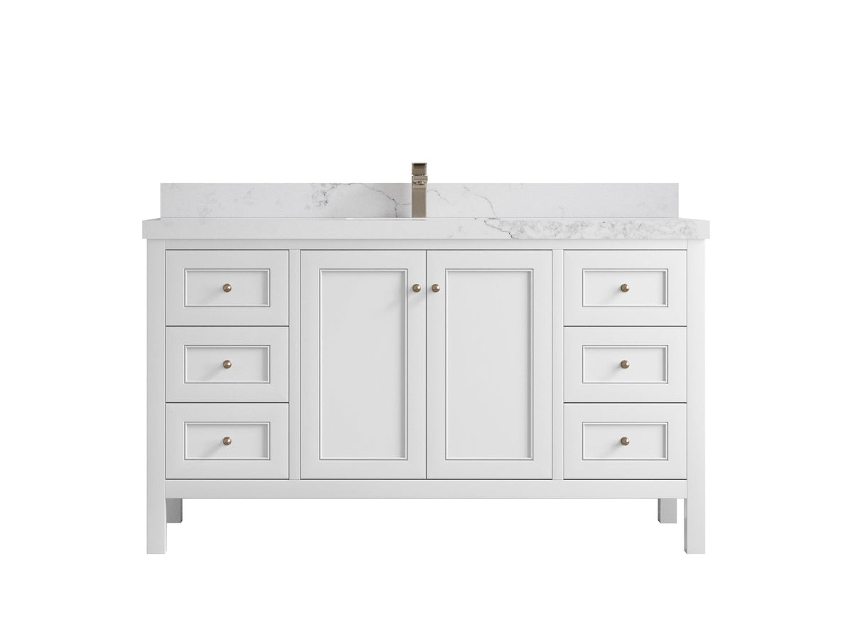 Nashville 60 in. W x 22 in. D Single Sink Bathroom Vanity - Willow Bath and Vanity