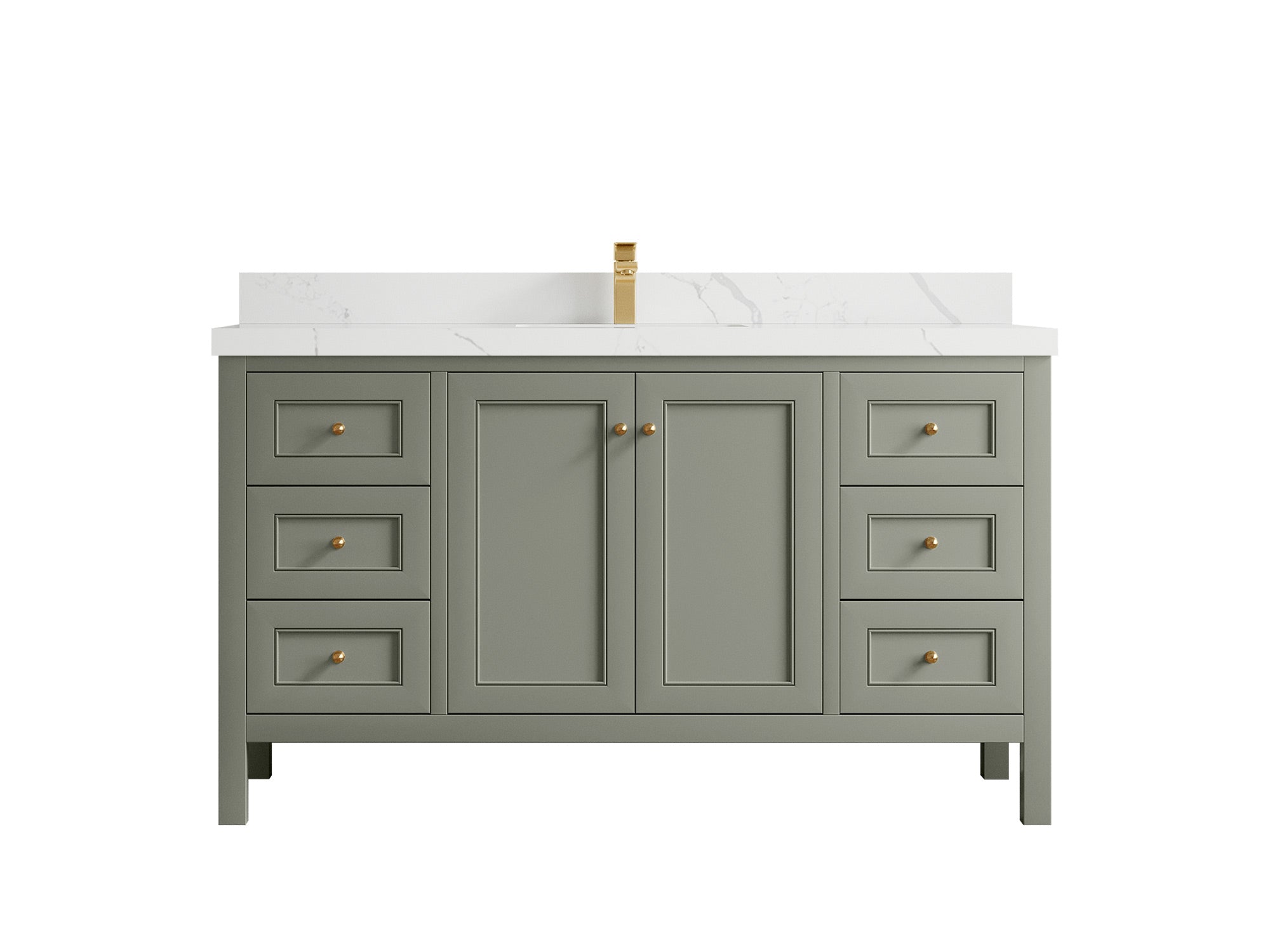 Nashville 60 in. W x 22 in. D Single Sink Bathroom Vanity - Willow Bath and Vanity