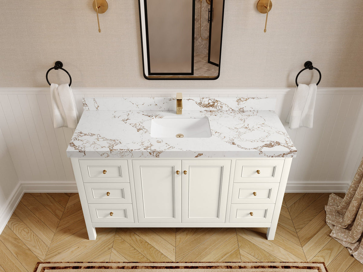 Nashville 60 in. W x 22 in. D Single Sink Bathroom Vanity - Willow Bath and Vanity