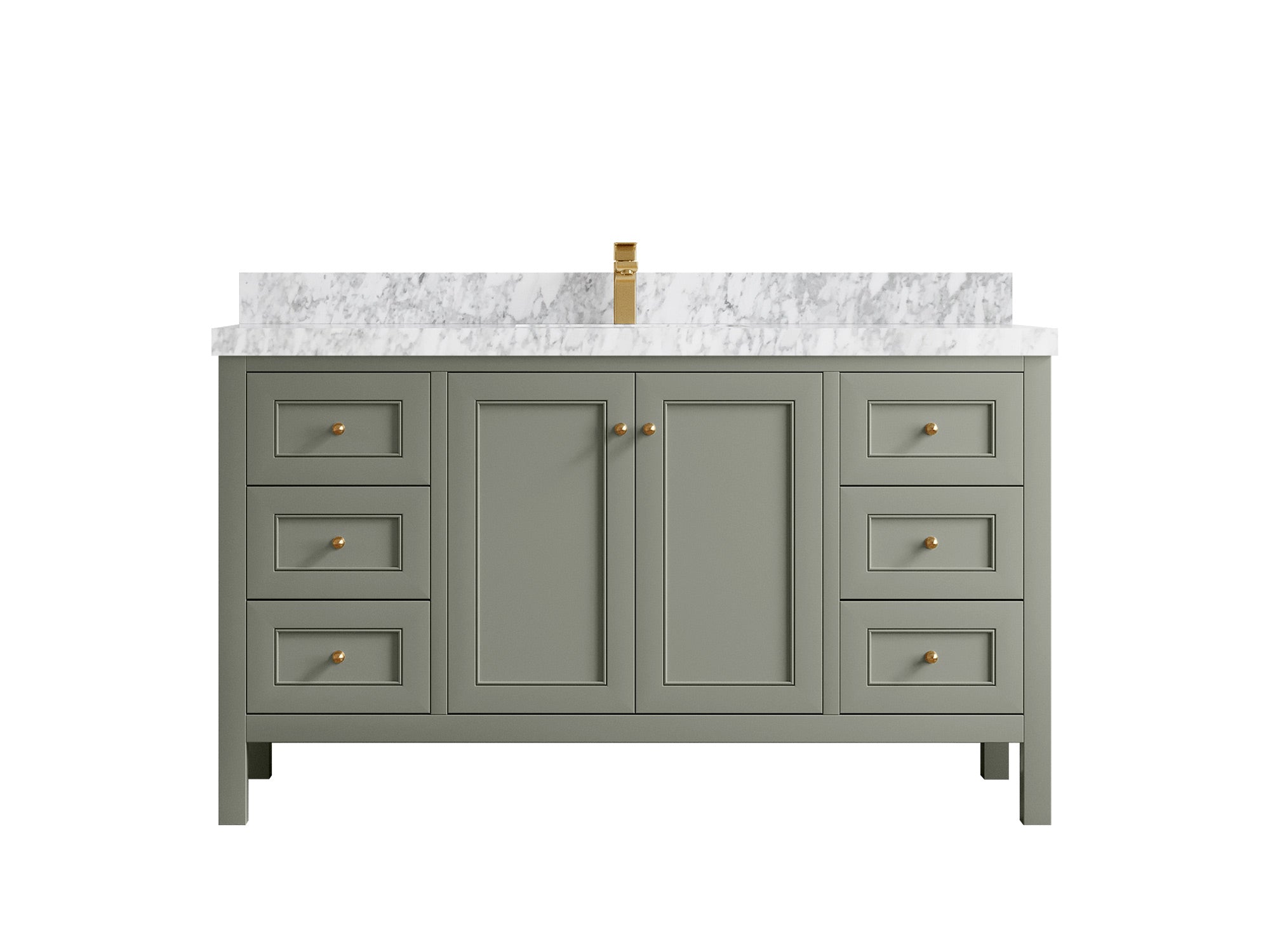Nashville 60 in. W x 22 in. D Single Sink Bathroom Vanity - Willow Bath and Vanity