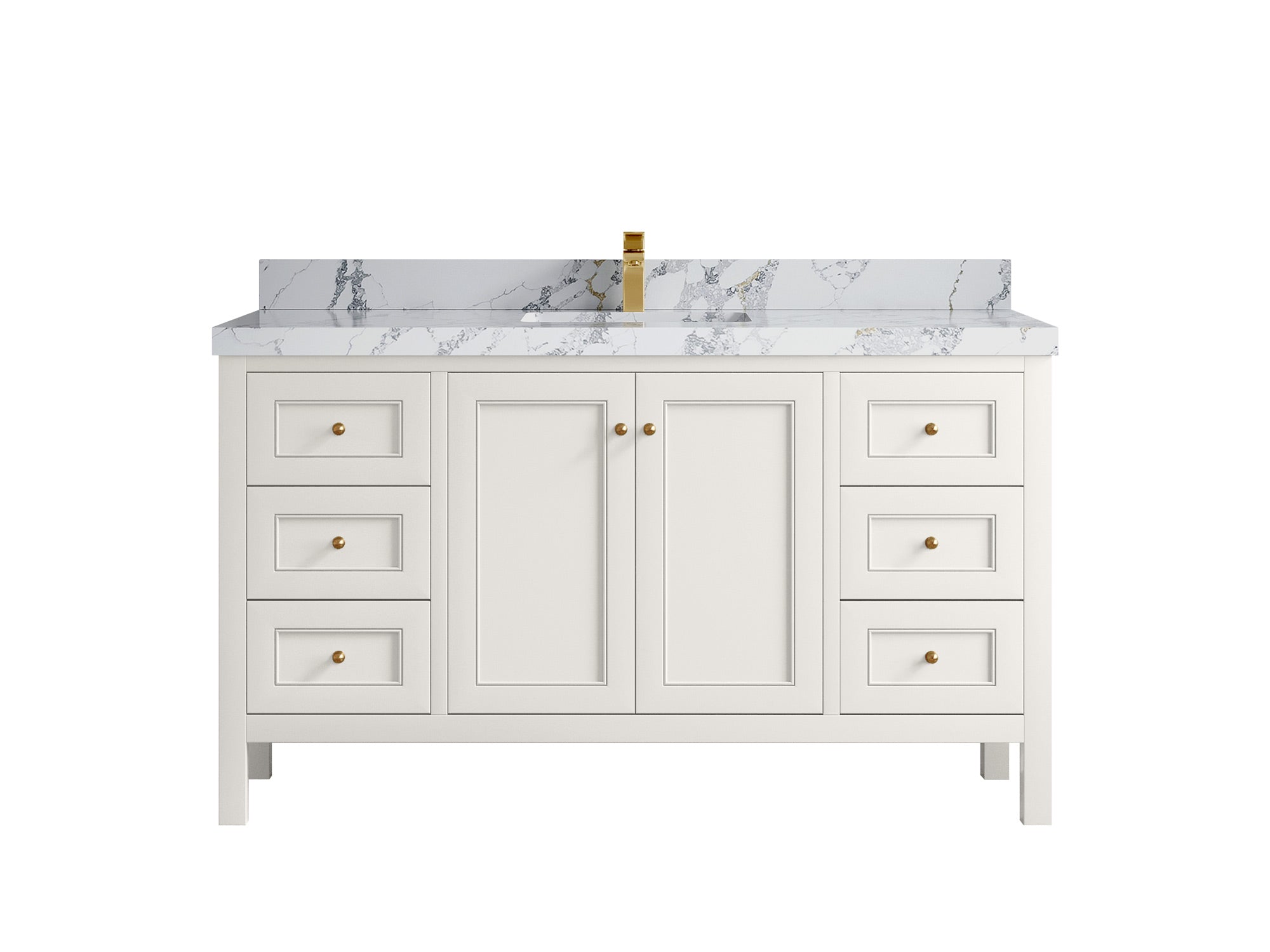 Nashville 60 in. W x 22 in. D Single Sink Bathroom Vanity - Willow Bath and Vanity
