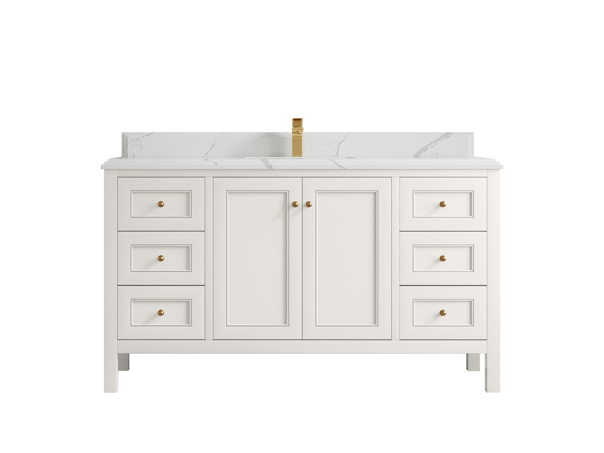 Nashville 60 in. W x 22 in. D Single Sink Bathroom Vanity - Willow Bath and Vanity