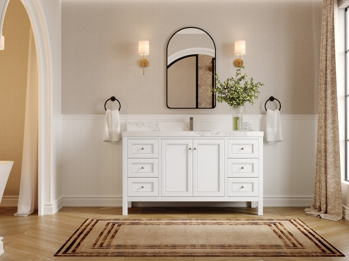 Nashville 60 in. W x 22 in. D Single Sink Bathroom Vanity - Willow Bath and Vanity