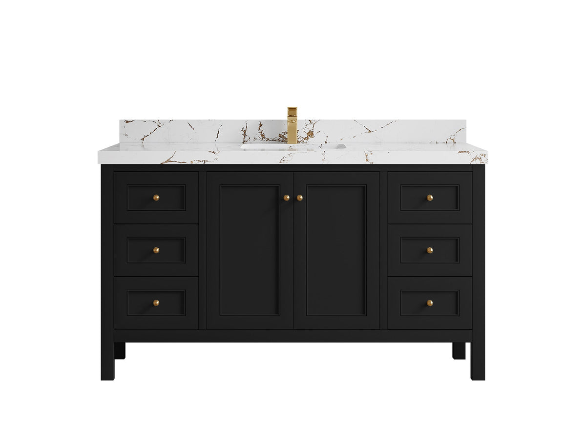 Nashville 60 in. W x 22 in. D Single Sink Bathroom Vanity - Willow Bath and Vanity