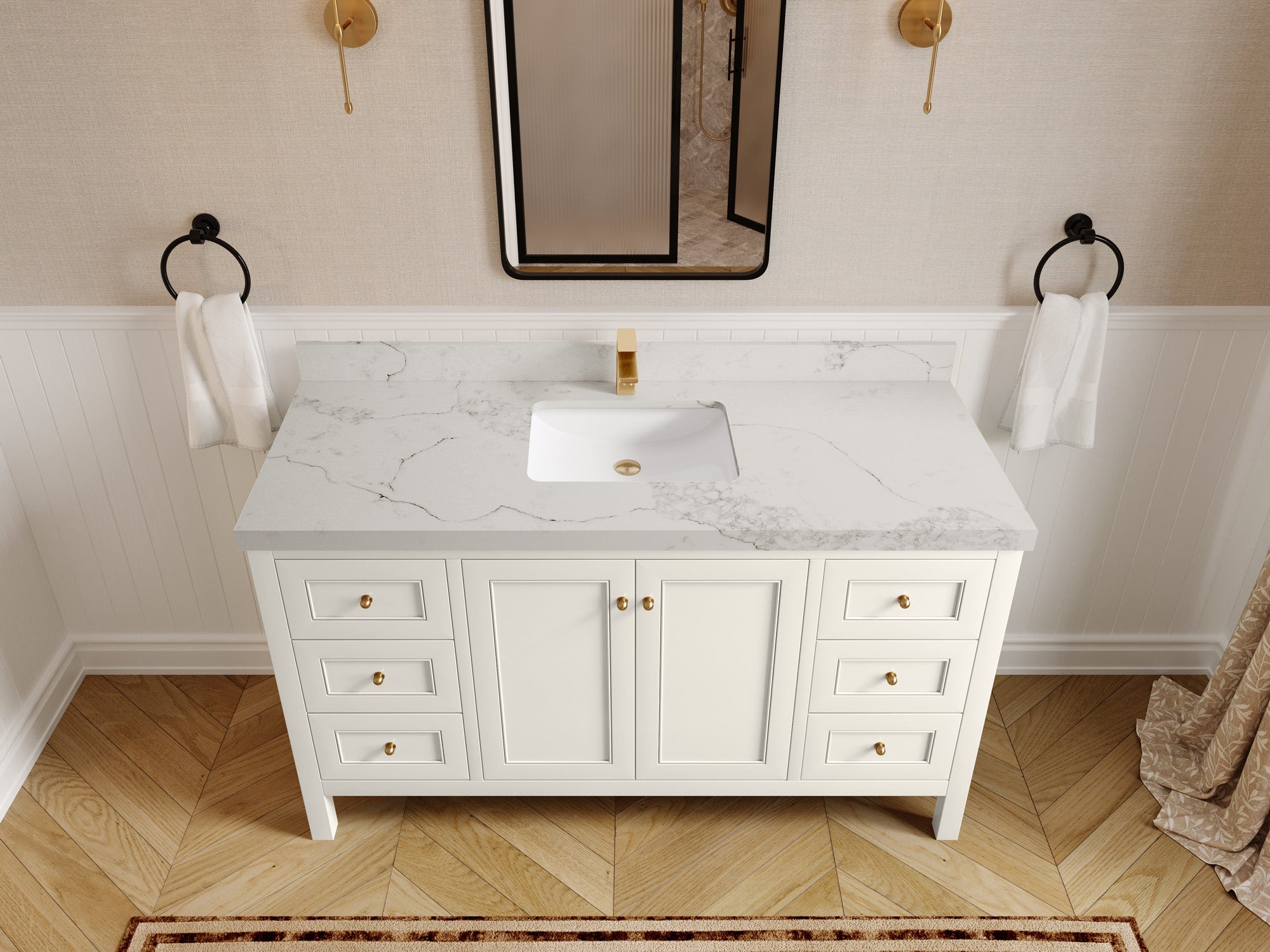 Nashville 60 in. W x 22 in. D Single Sink Bathroom Vanity - Willow Bath and Vanity