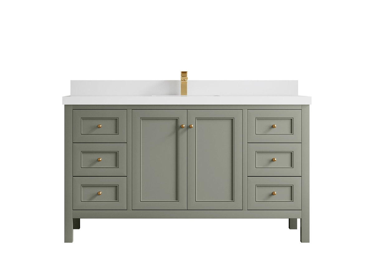 Nashville 60 in. W x 22 in. D Single Sink Bathroom Vanity - Willow Bath and Vanity
