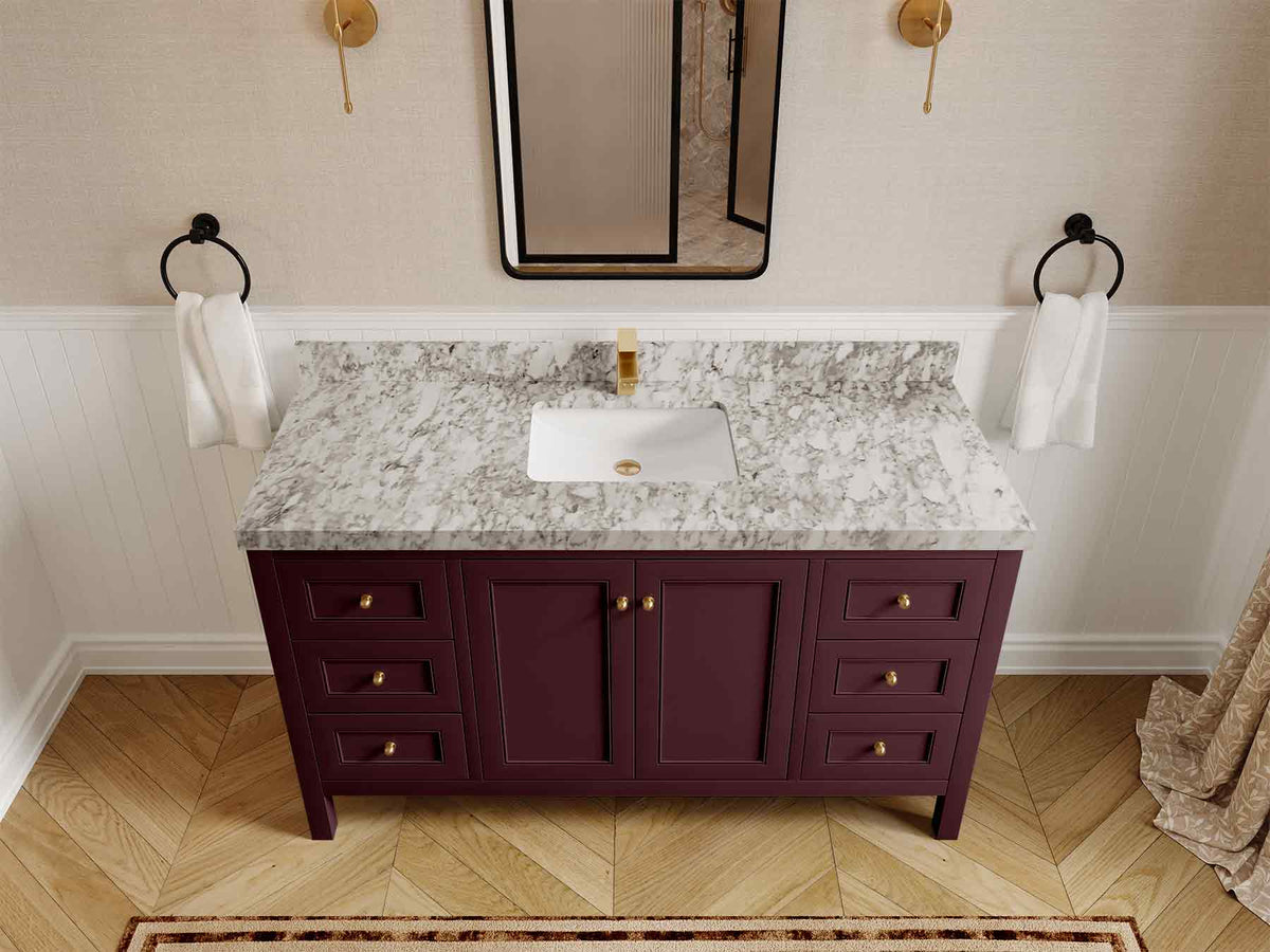 Nashville 60 in. W x 22 in. D Single Sink Bathroom Vanity - Willow Bath and Vanity