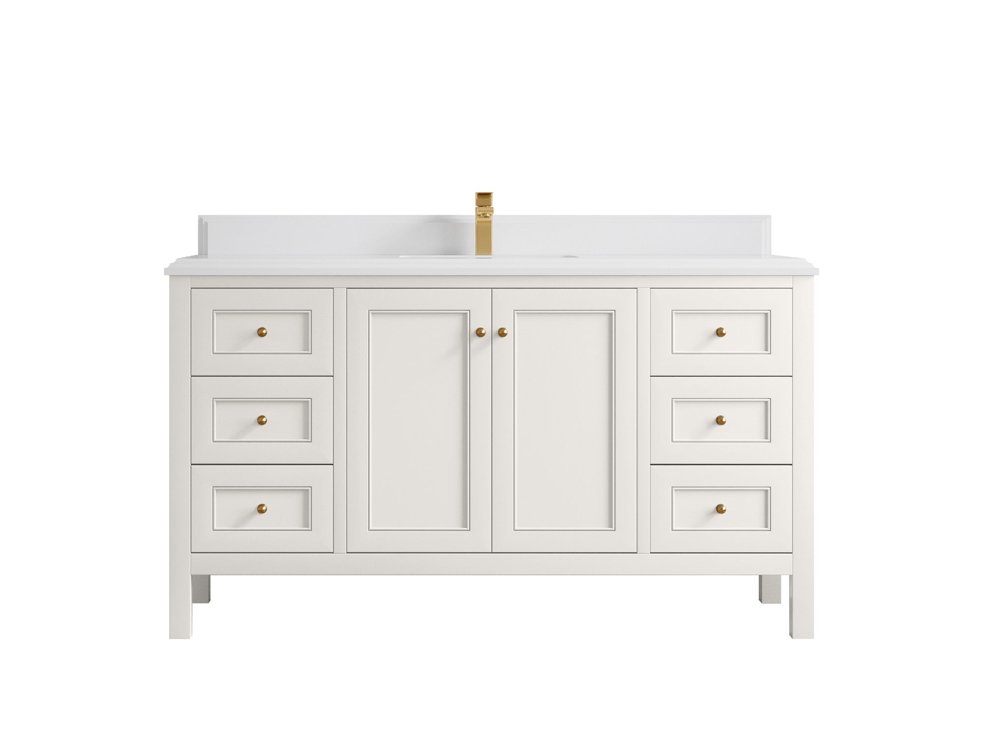 Nashville 60 in. W x 22 in. D Single Sink Bathroom Vanity - Willow Bath and Vanity