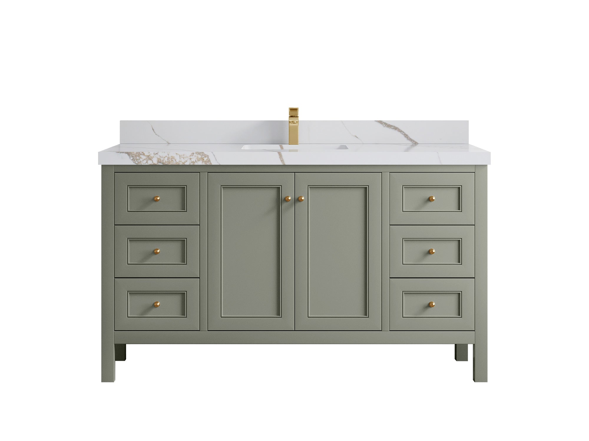 Nashville 60 in. W x 22 in. D Single Sink Bathroom Vanity - Willow Bath and Vanity