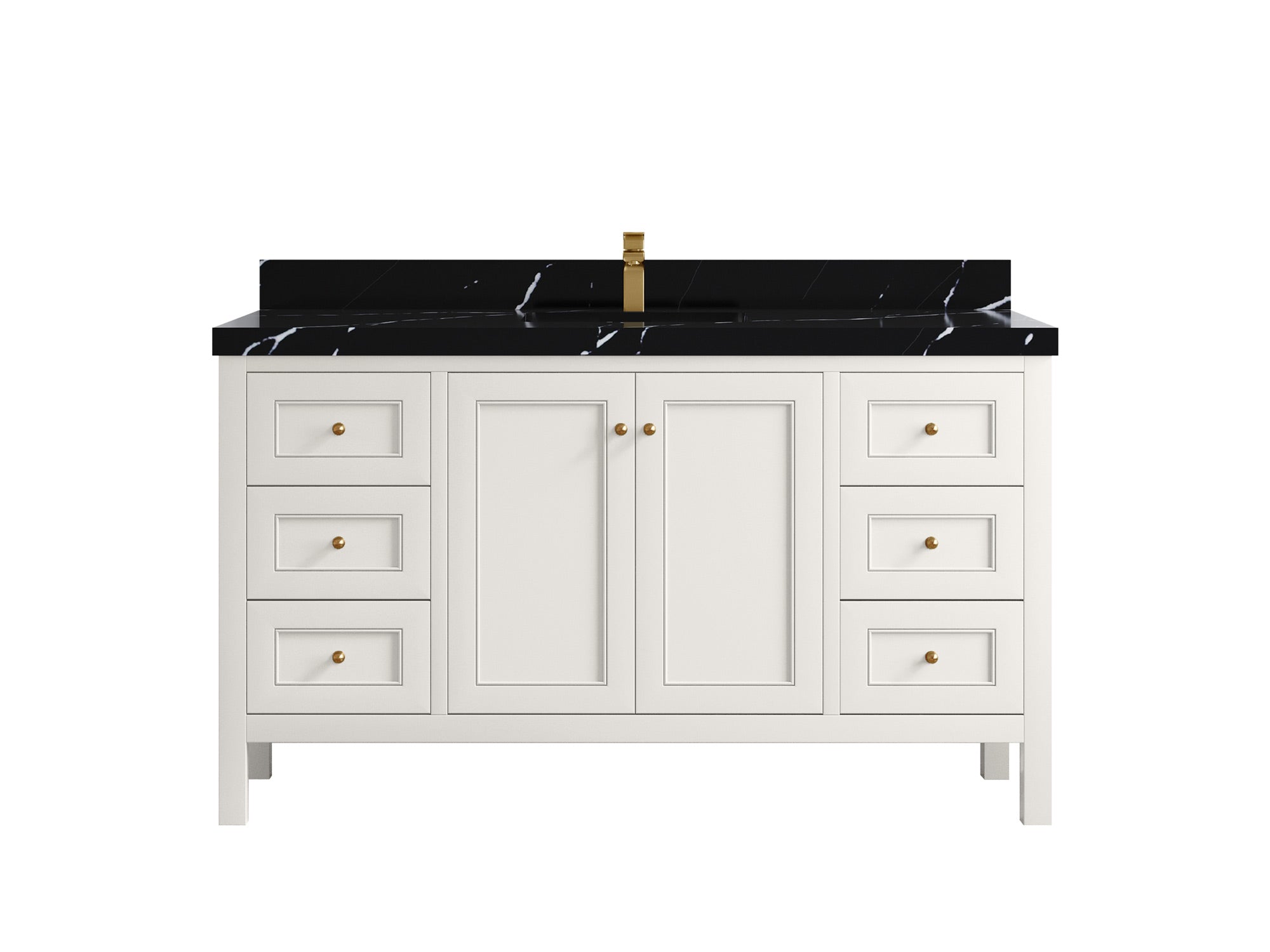 Nashville 60 in. W x 22 in. D Single Sink Bathroom Vanity - Willow Bath and Vanity