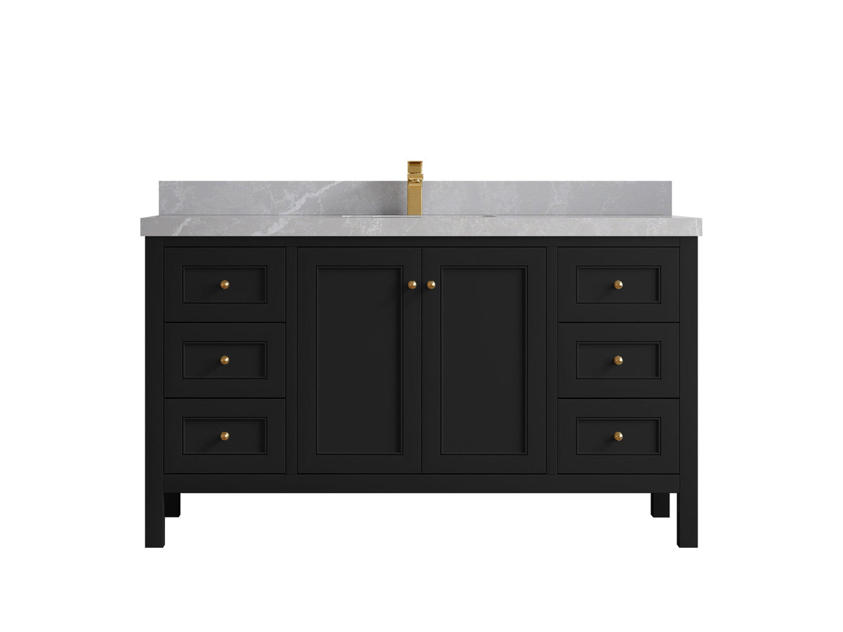 Nashville 60 in. W x 22 in. D Single Sink Bathroom Vanity - Willow Bath and Vanity