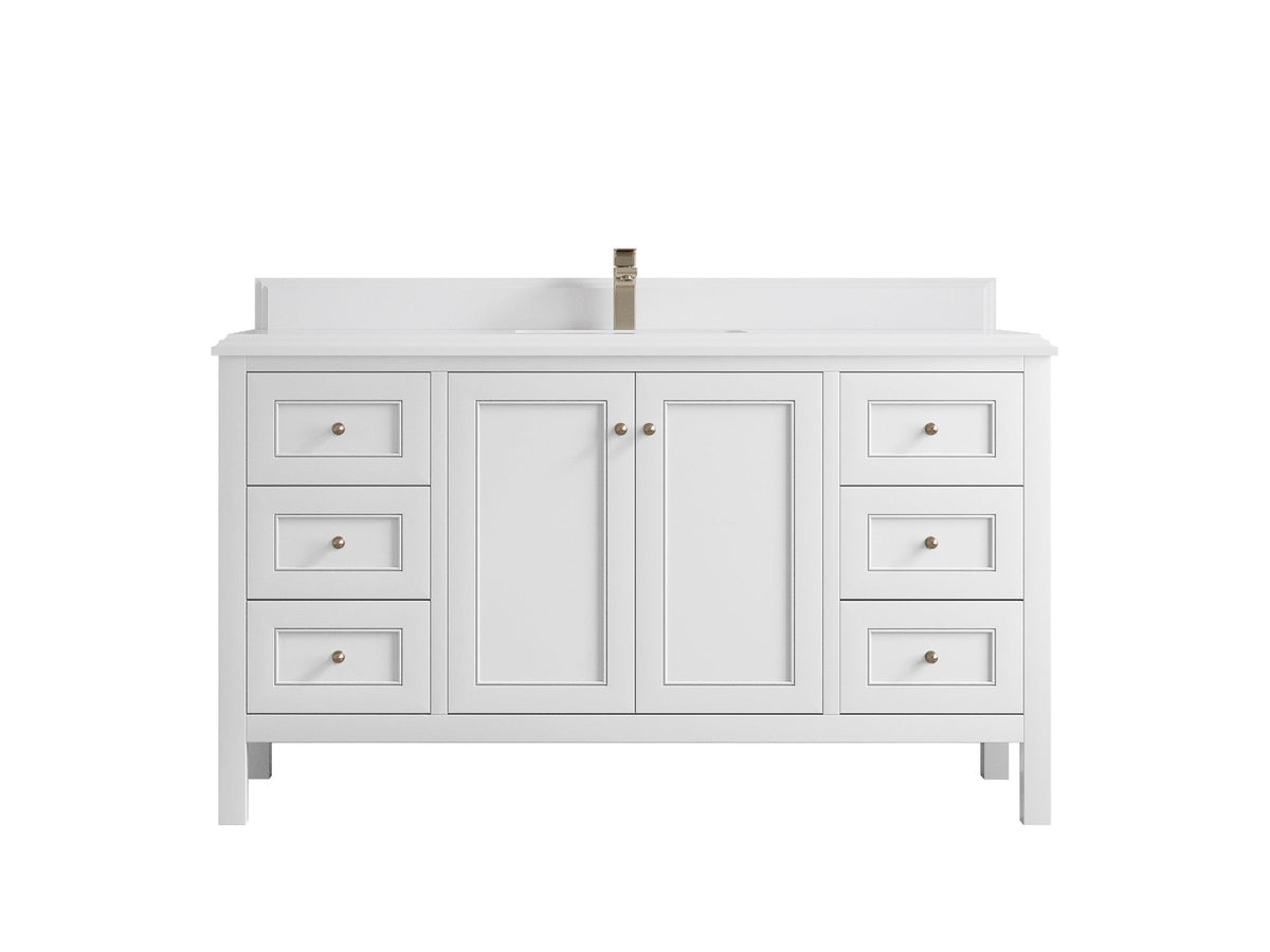 Nashville 60 in. W x 22 in. D Single Sink Bathroom Vanity - Willow Bath and Vanity