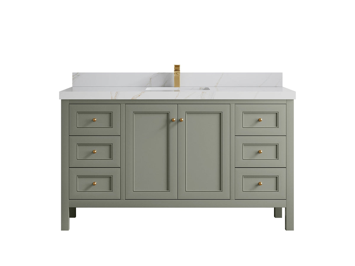 Nashville 60 in. W x 22 in. D Single Sink Bathroom Vanity - Willow Bath and Vanity