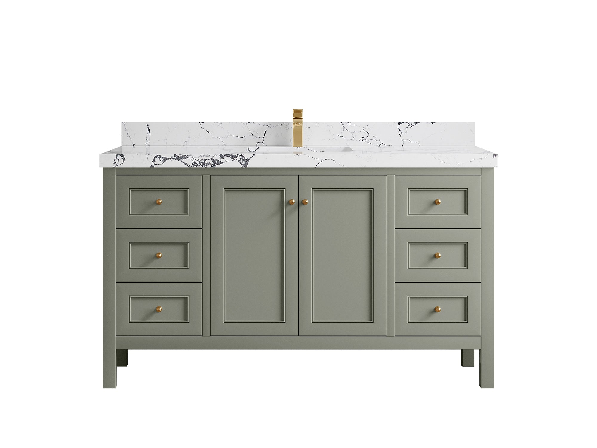 Nashville 60 in. W x 22 in. D Single Sink Bathroom Vanity - Willow Bath and Vanity