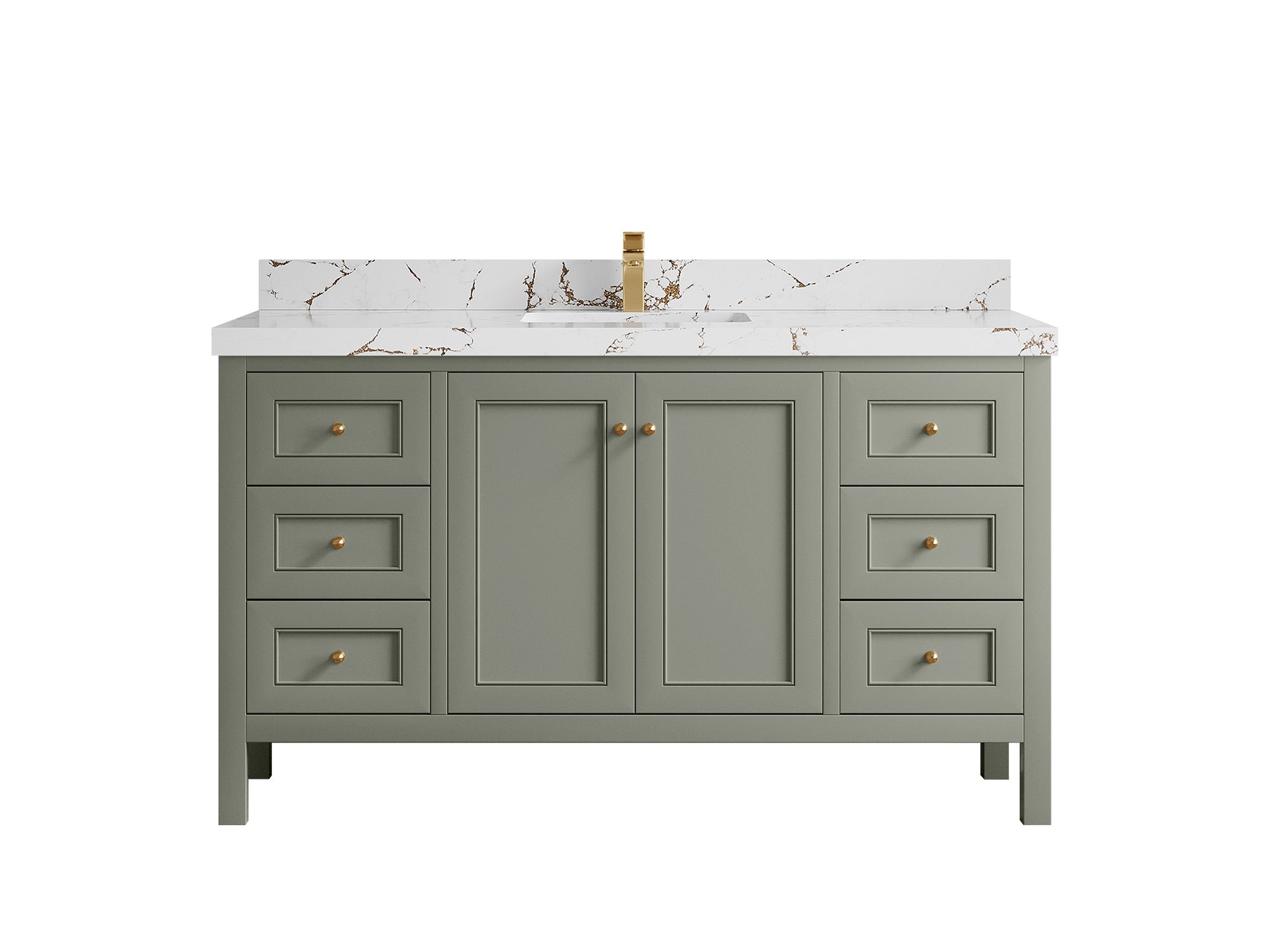 Nashville 60 in. W x 22 in. D Single Sink Bathroom Vanity - Willow Bath and Vanity