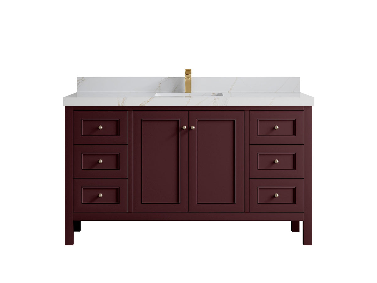 Nashville 60 in. W x 22 in. D Single Sink Bathroom Vanity - Willow Bath and Vanity