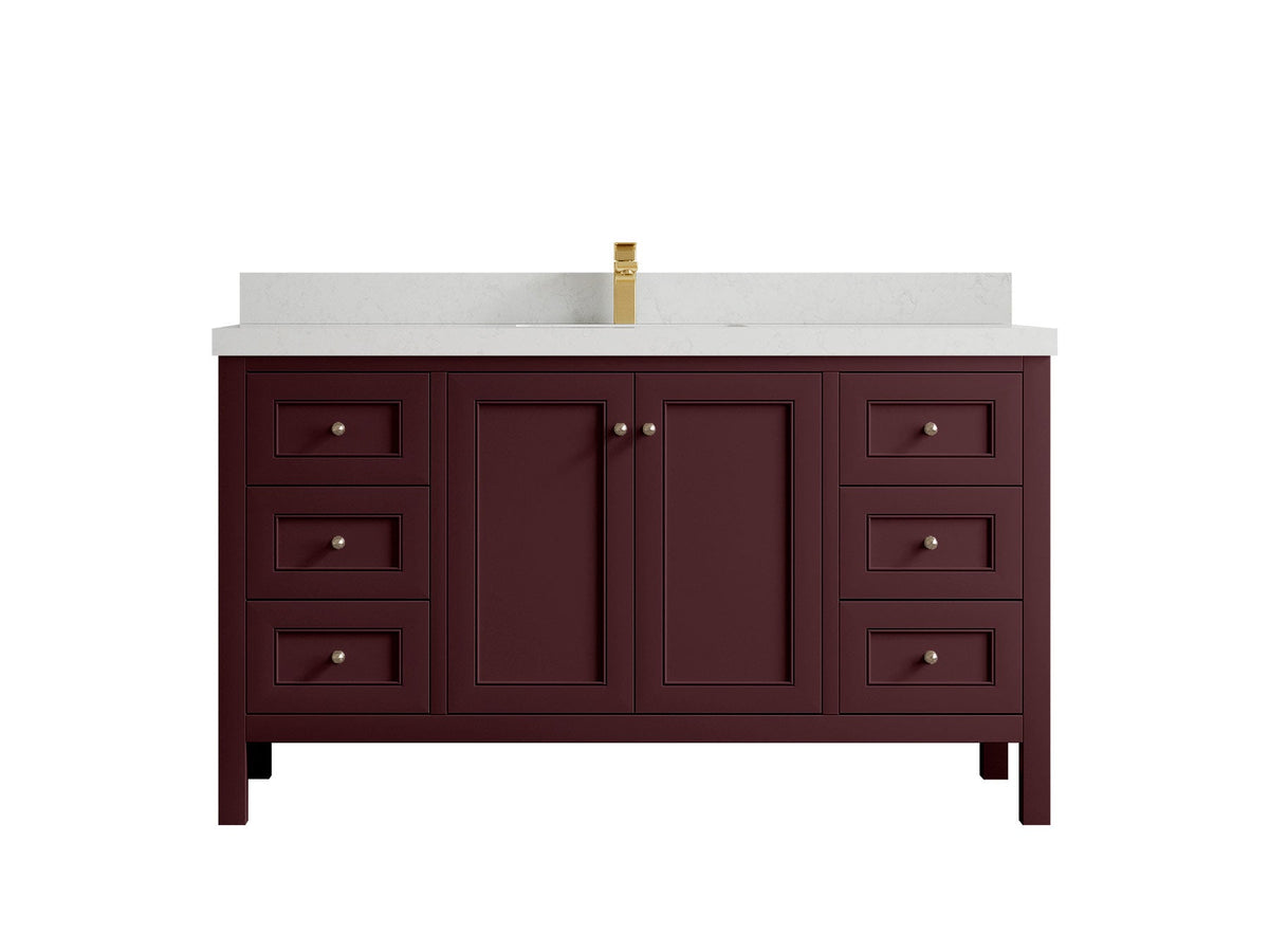 Nashville 60 in. W x 22 in. D Single Sink Bathroom Vanity - Willow Bath and Vanity
