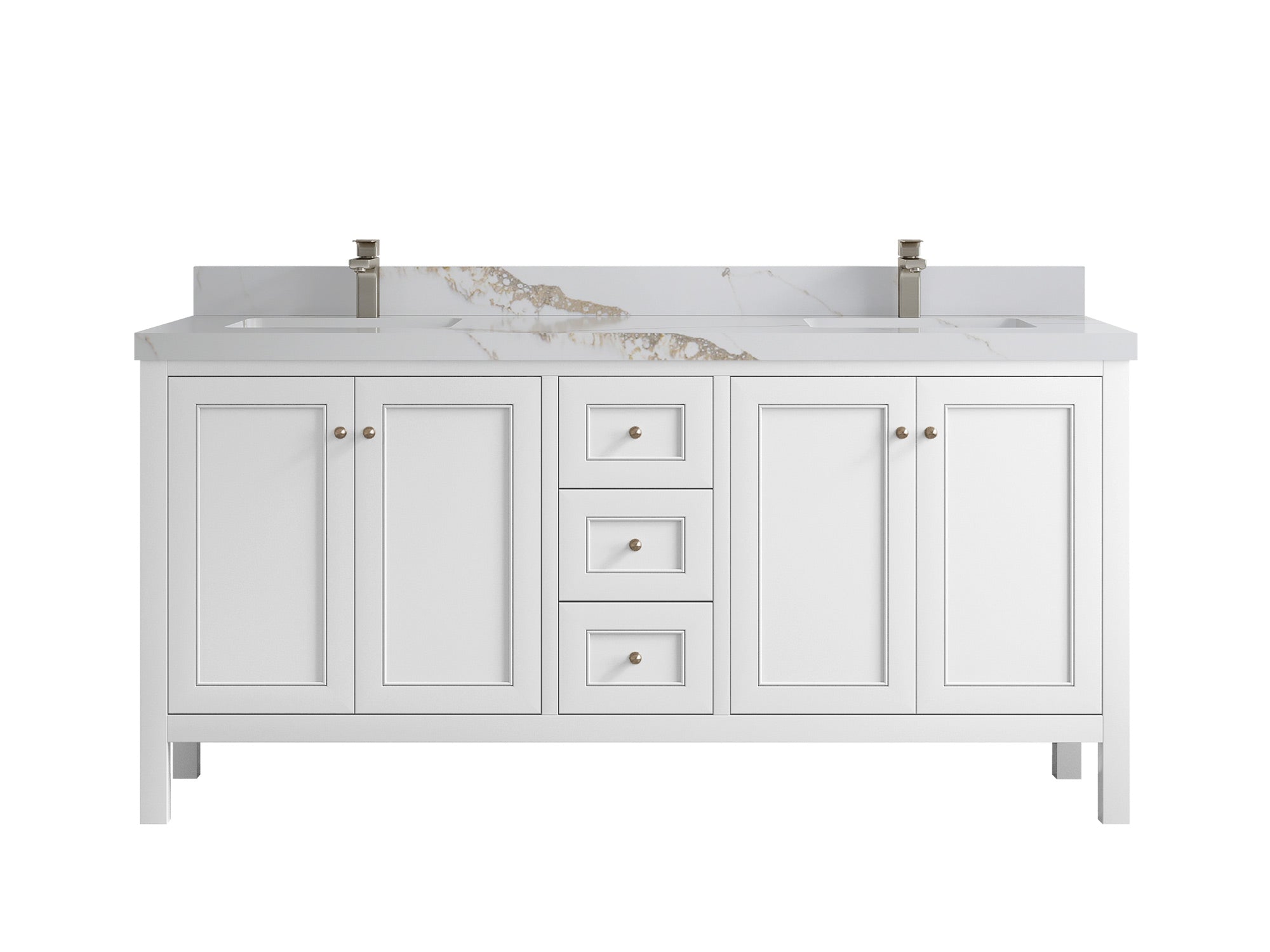 Nashville 72 in. W x 22 in. D Double Sink Bathroom Vanity - Willow Bath and Vanity