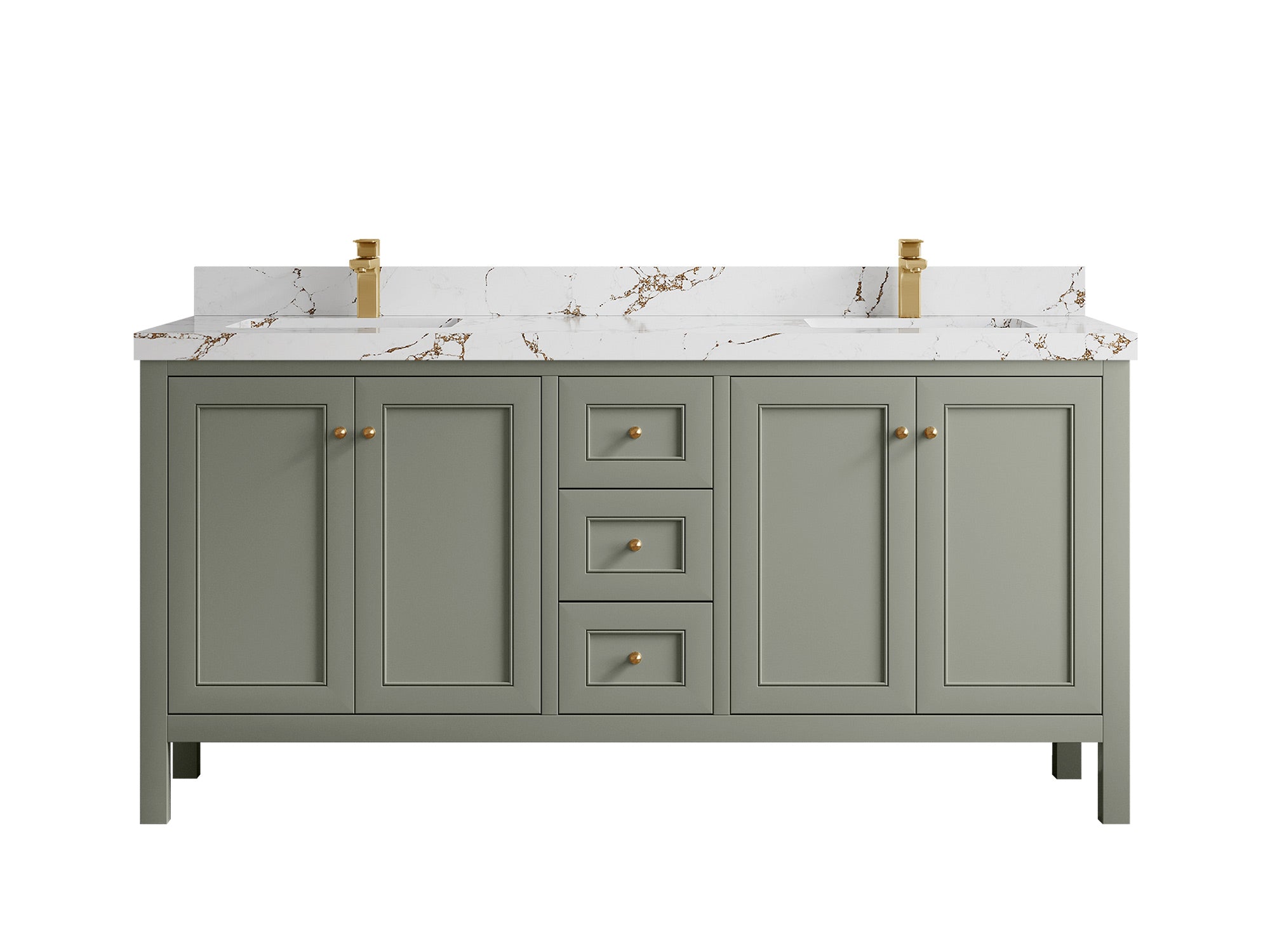 Nashville 72 in. W x 22 in. D Double Sink Bathroom Vanity - Willow Bath and Vanity