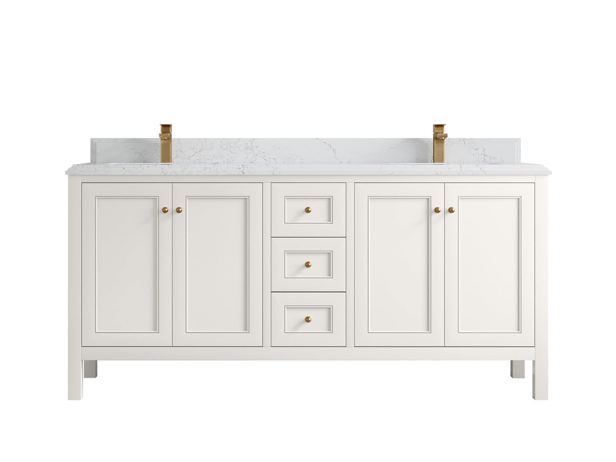Nashville 72 in. W x 22 in. D Double Sink Bathroom Vanity - Willow Bath and Vanity