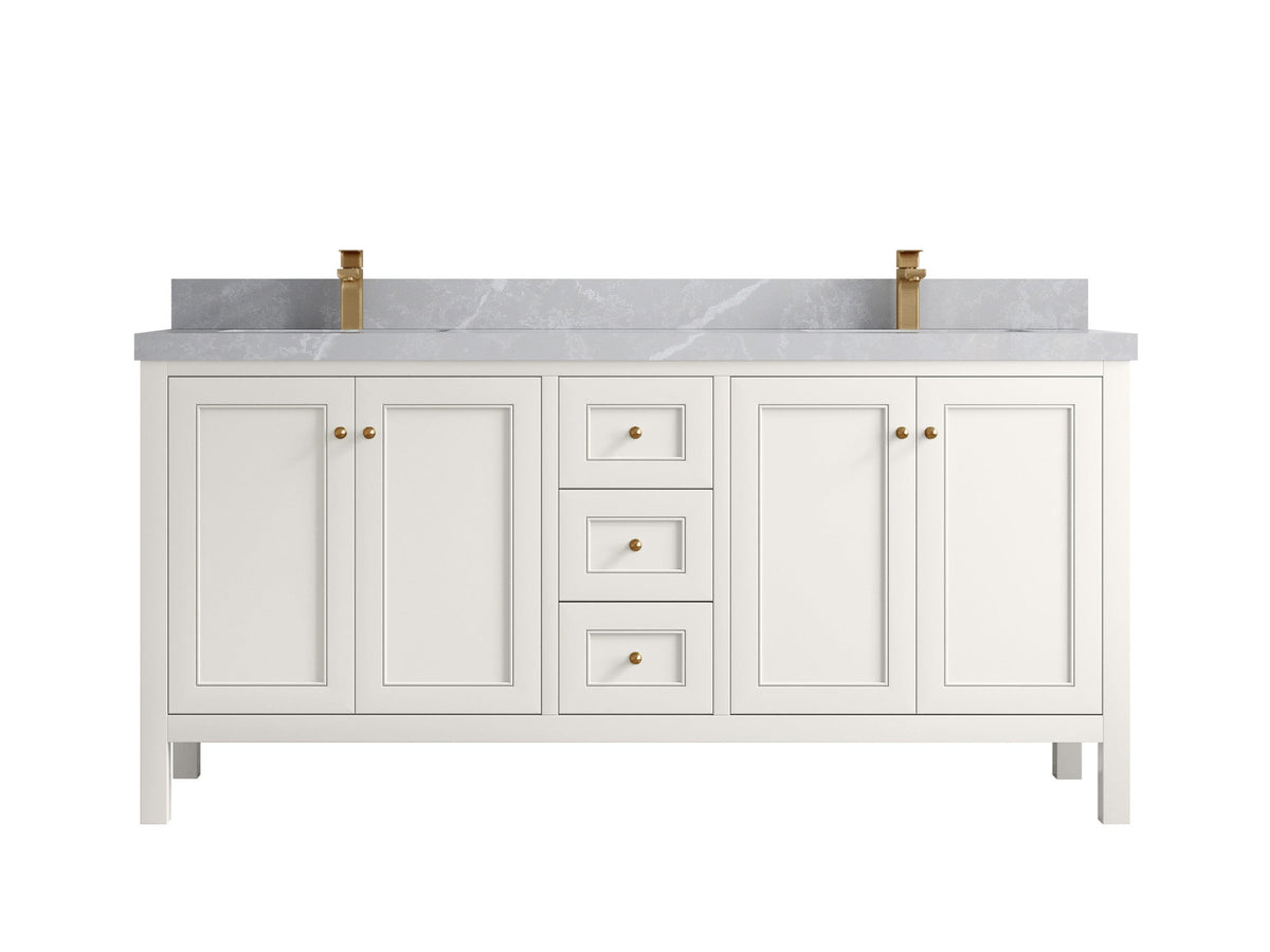 Nashville 72 in. W x 22 in. D Double Sink Bathroom Vanity - Willow Bath and Vanity