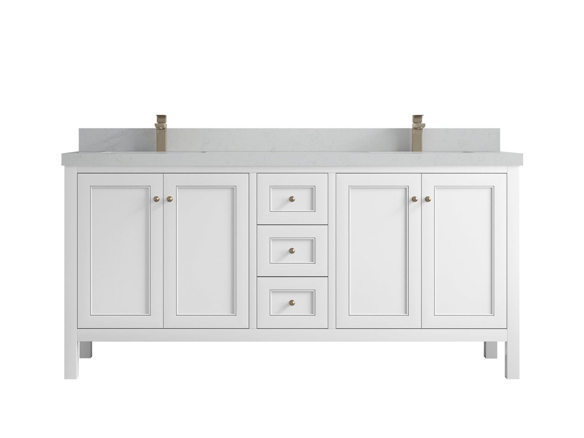 Nashville 72 in. W x 22 in. D Double Sink Bathroom Vanity - Willow Bath and Vanity