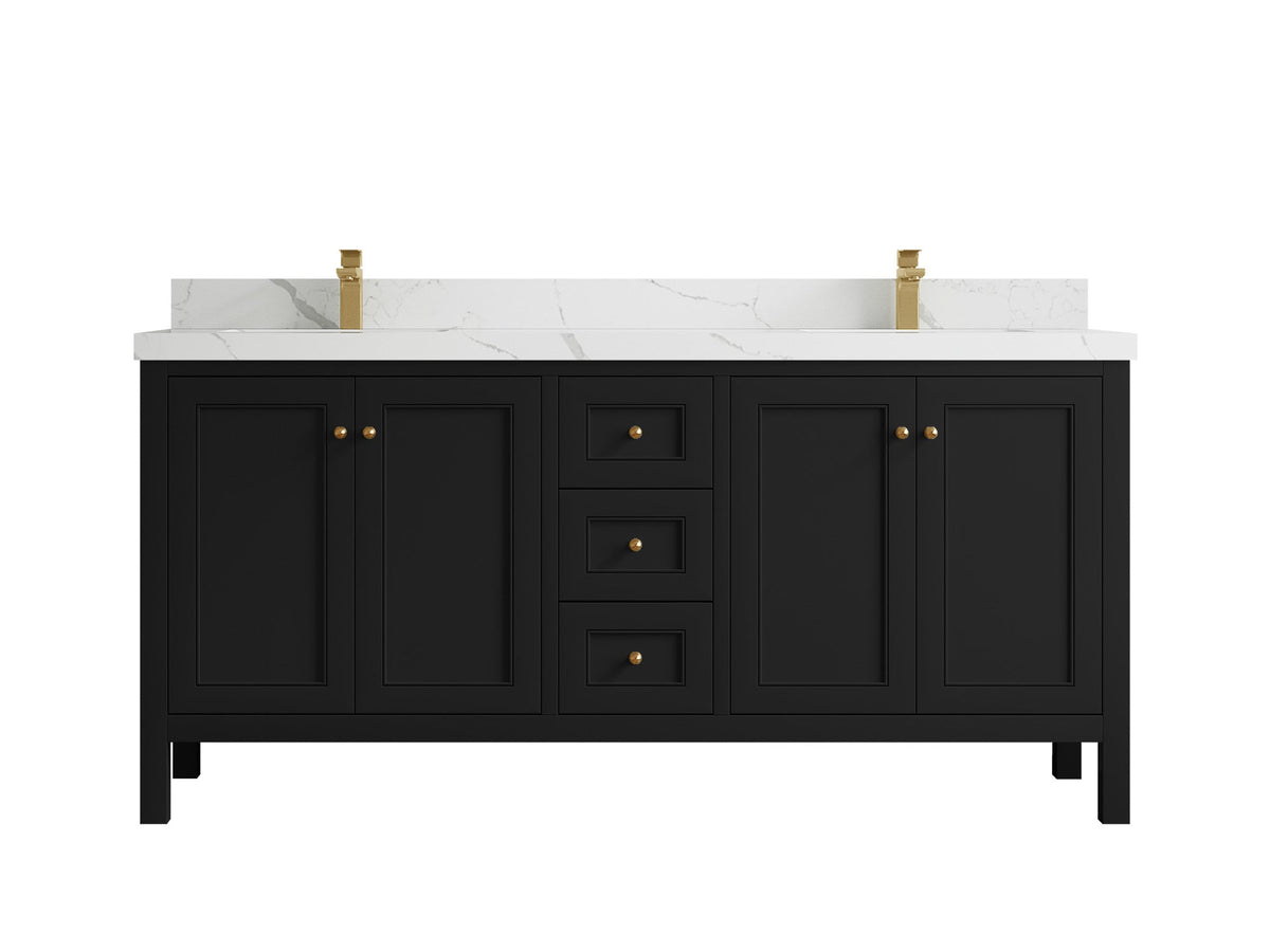 Nashville 72 in. W x 22 in. D Double Sink Bathroom Vanity - Willow Bath and Vanity