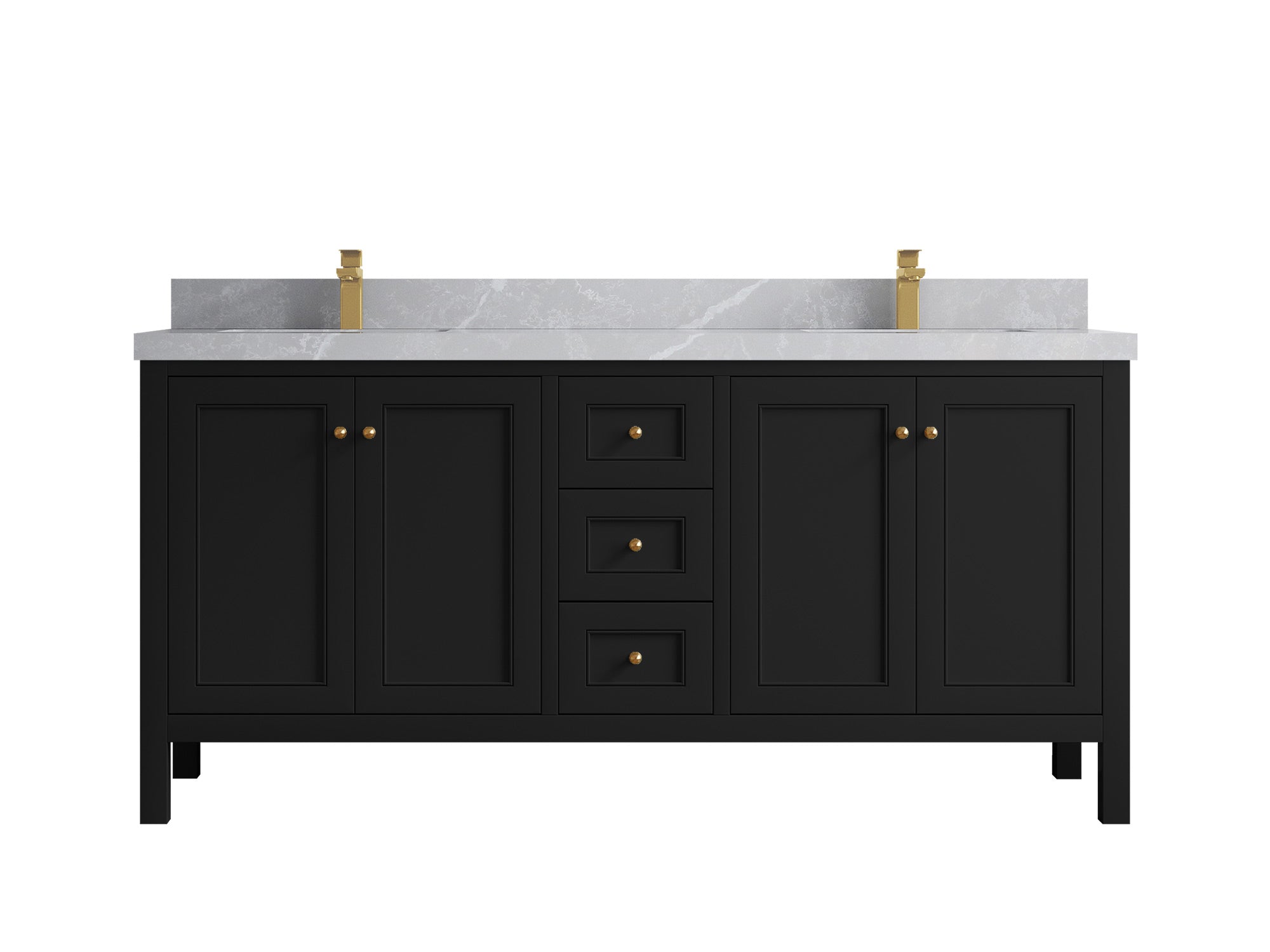 Nashville 72 in. W x 22 in. D Double Sink Bathroom Vanity - Willow Bath and Vanity