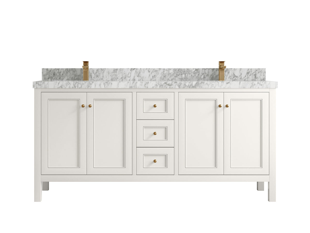 Nashville 72 in. W x 22 in. D Double Sink Bathroom Vanity - Willow Bath and Vanity