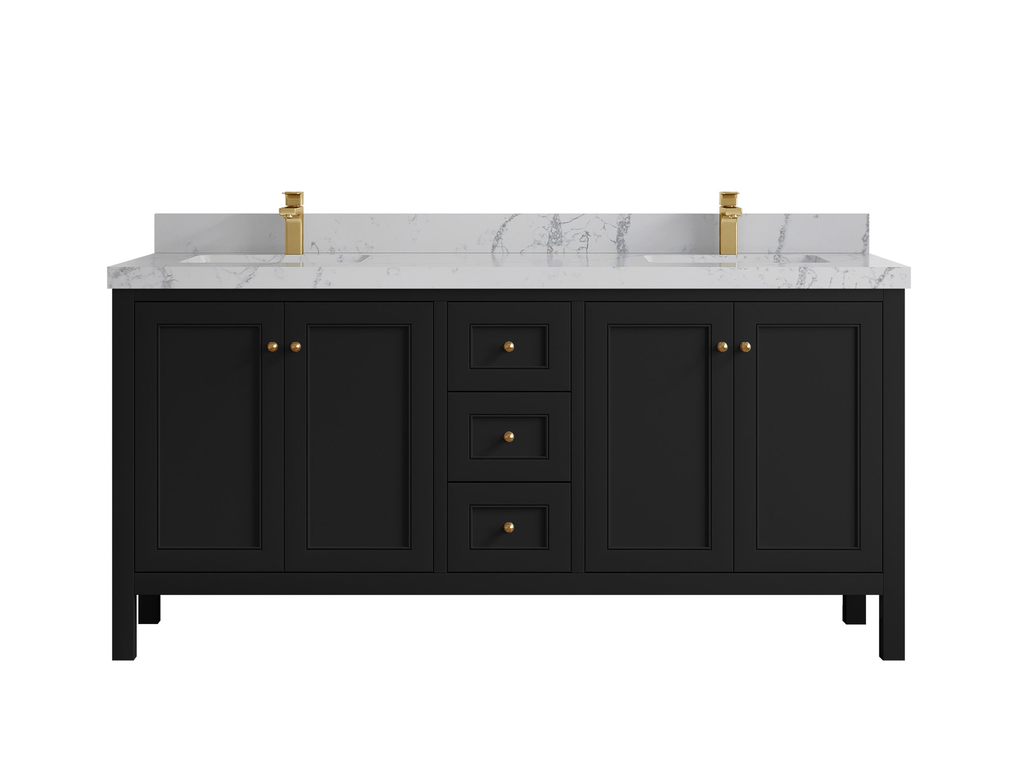 Nashville 72 in. W x 22 in. D Double Sink Bathroom Vanity - Willow Bath and Vanity