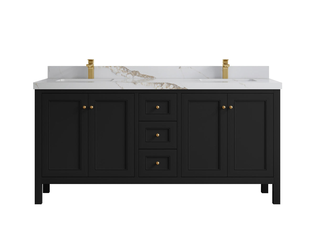 Nashville 72 in. W x 22 in. D Double Sink Bathroom Vanity - Willow Bath and Vanity