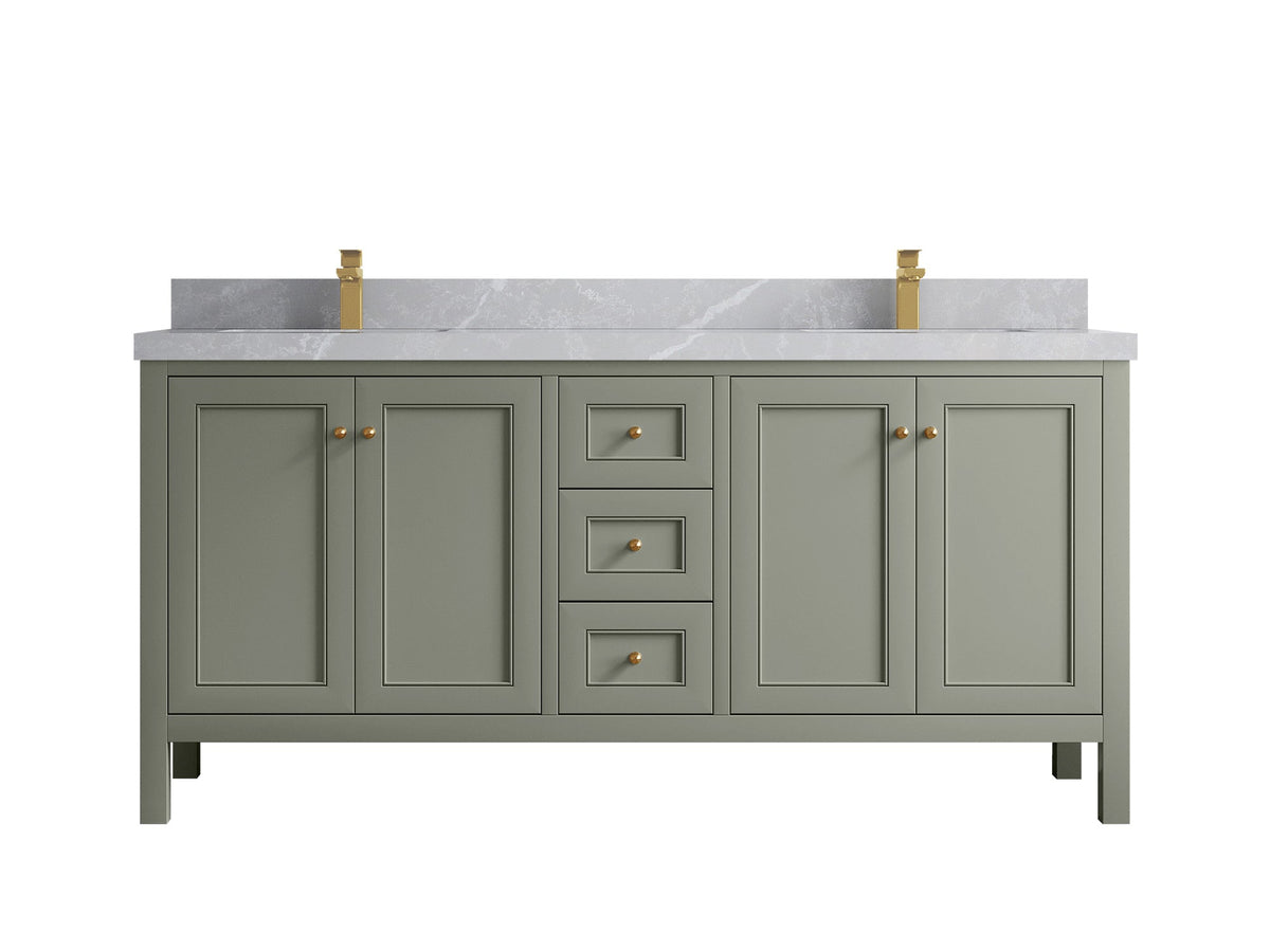 Nashville 72 in. W x 22 in. D Double Sink Bathroom Vanity - Willow Bath and Vanity