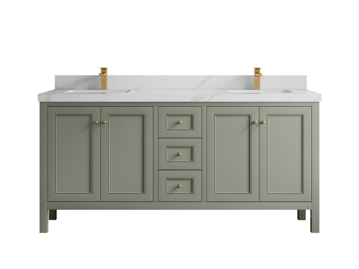 Nashville 72 in. W x 22 in. D Double Sink Bathroom Vanity - Willow Bath and Vanity