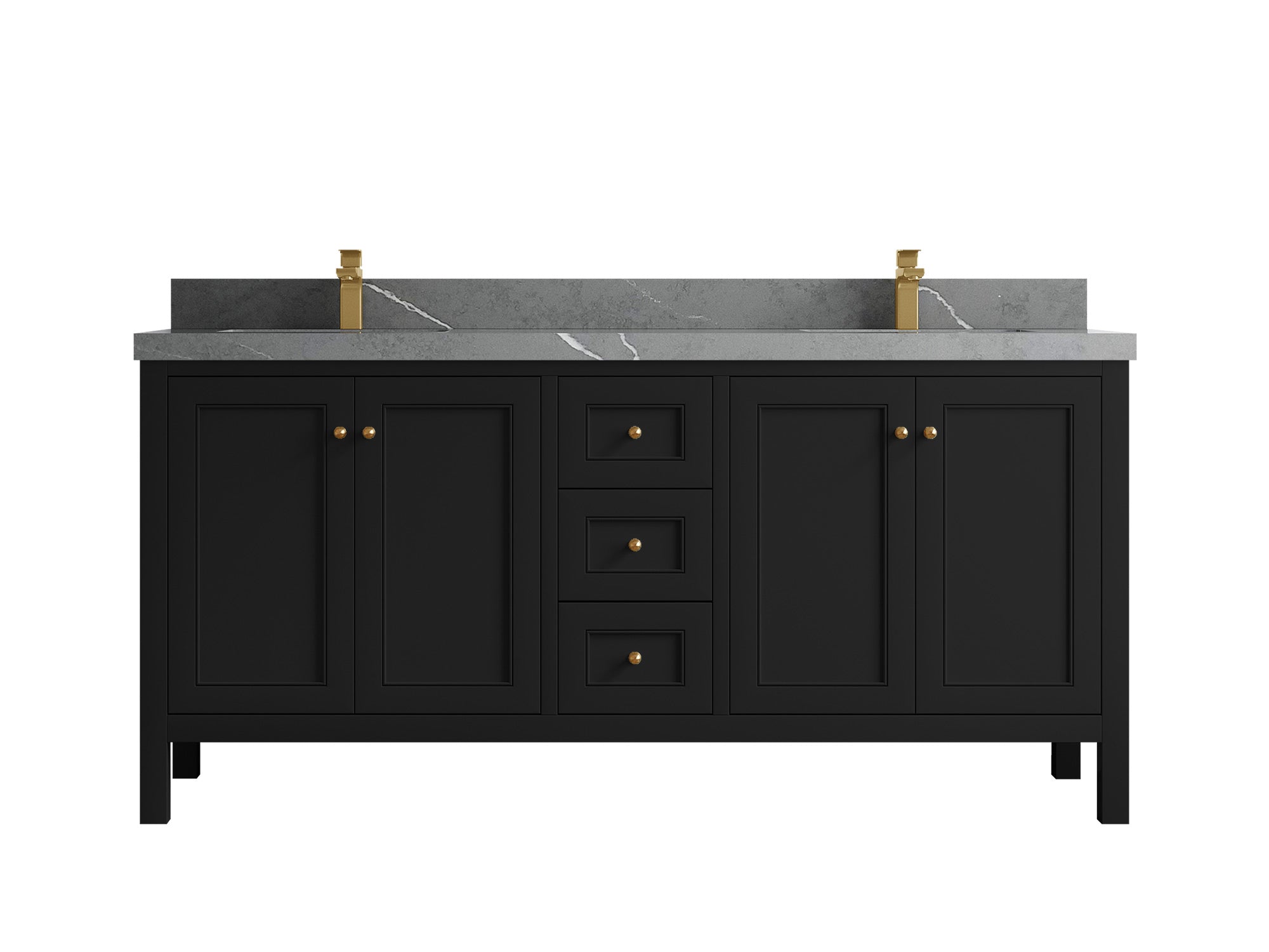 Nashville 72 in. W x 22 in. D Double Sink Bathroom Vanity - Willow Bath and Vanity
