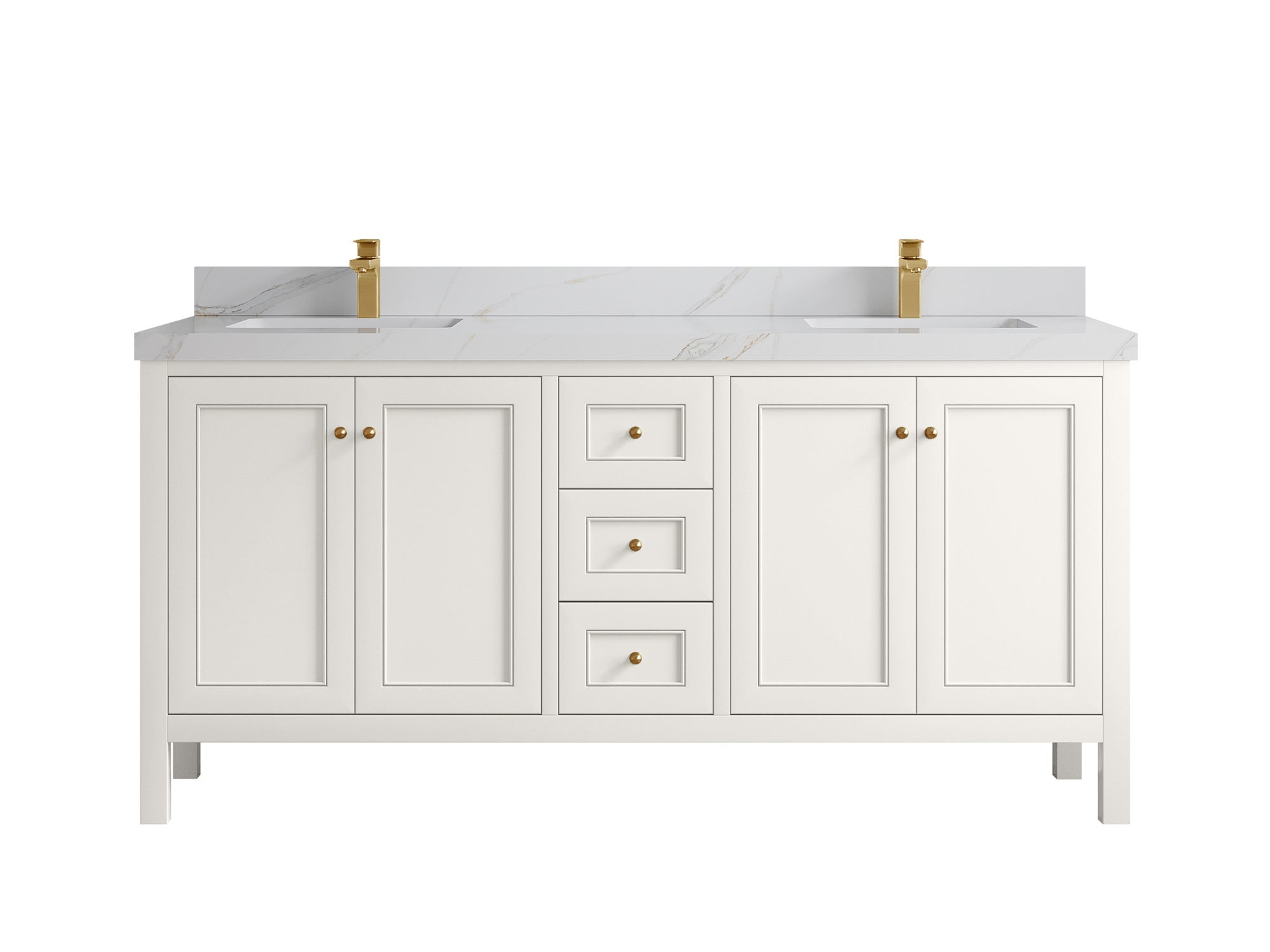 Nashville 72 in. W x 22 in. D Double Sink Bathroom Vanity - Willow Bath and Vanity