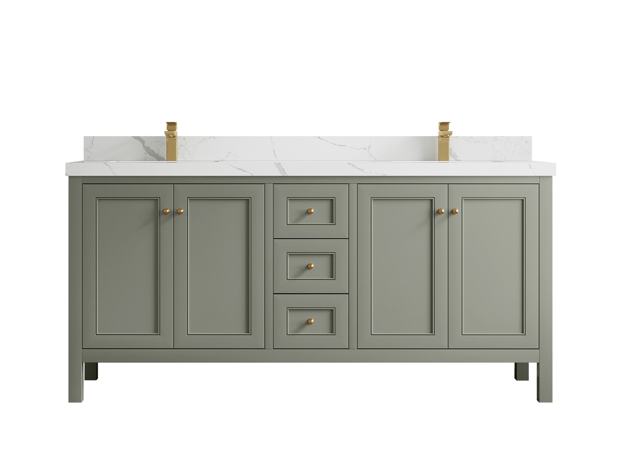 Nashville 72 in. W x 22 in. D Double Sink Bathroom Vanity - Willow Bath and Vanity