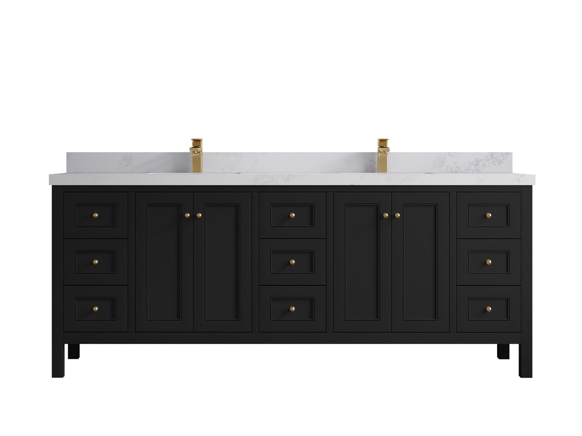 Nashville 84 in W x 22 in D Double Sink Bathroom Vanity - Willow Bath and Vanity