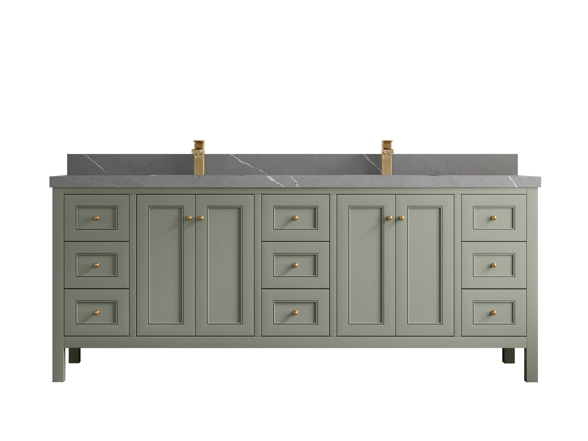 Nashville 84 in W x 22 in D Double Sink Bathroom Vanity - Willow Bath and Vanity