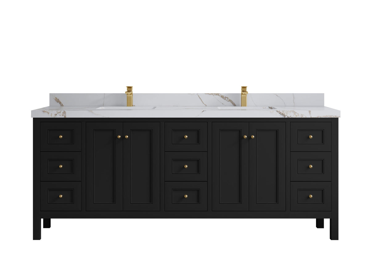 Nashville 84 in W x 22 in D Double Sink Bathroom Vanity - Willow Bath and Vanity