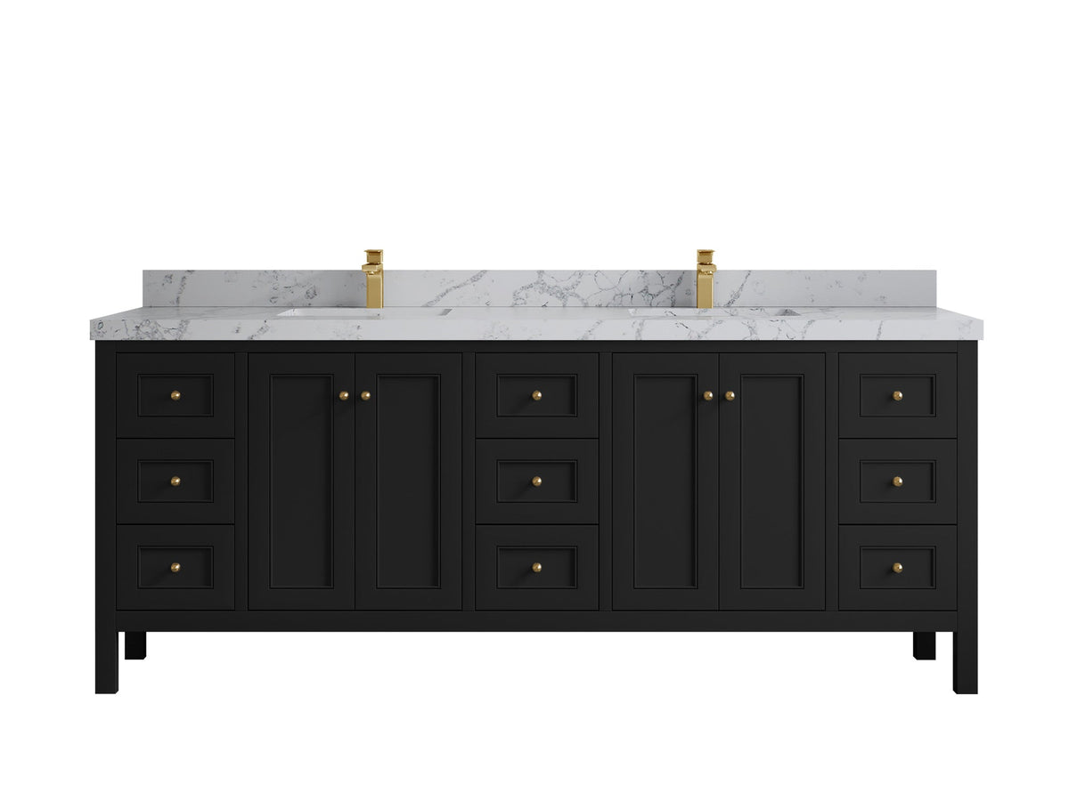 Nashville 84 in W x 22 in D Double Sink Bathroom Vanity - Willow Bath and Vanity