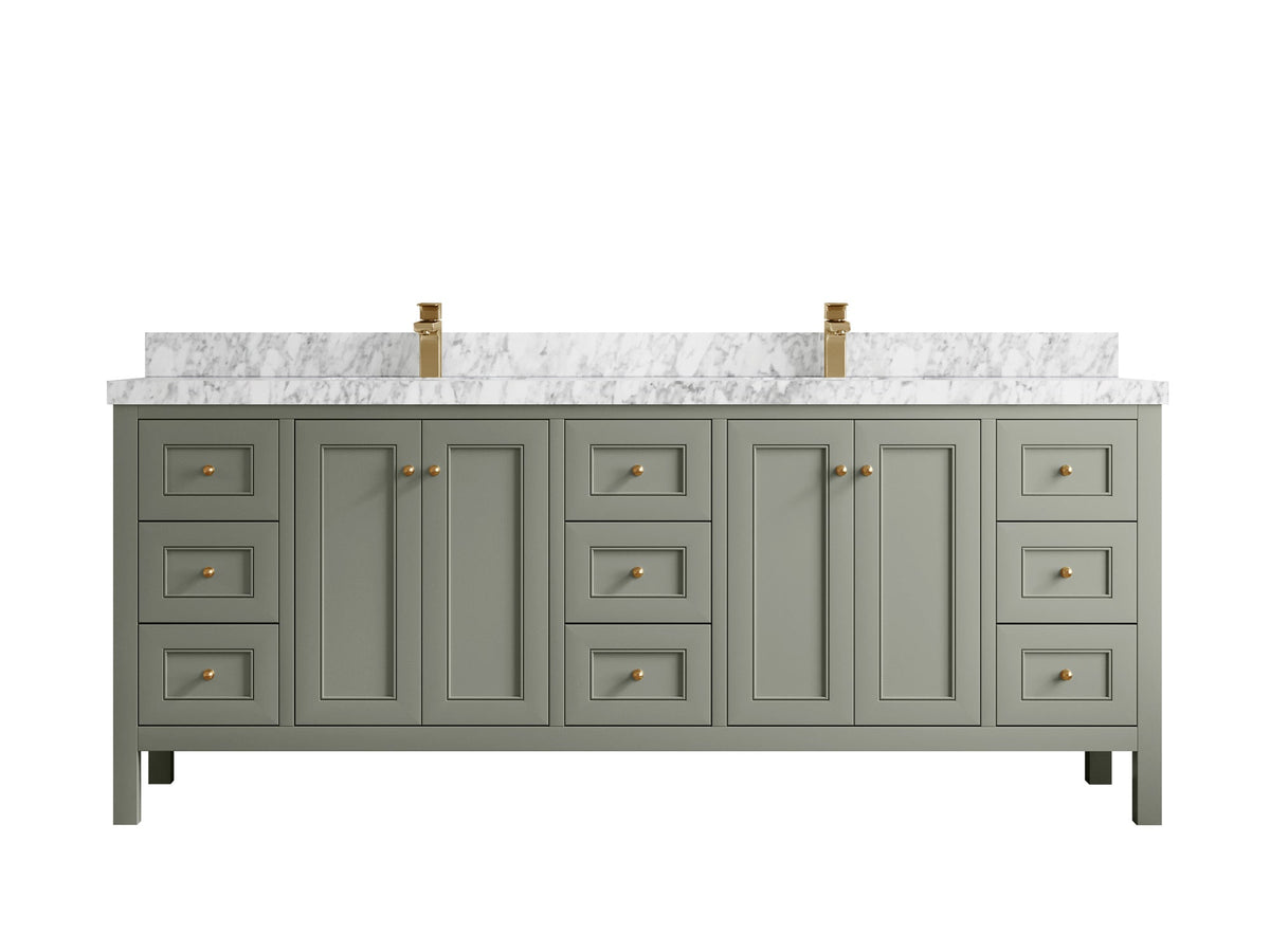 Nashville 84 in W x 22 in D Double Sink Bathroom Vanity - Willow Bath and Vanity