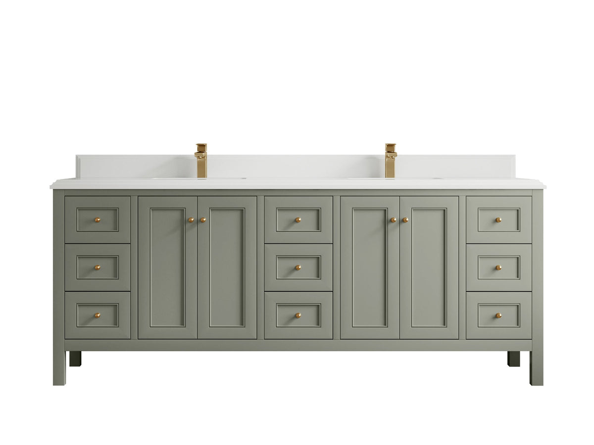 Nashville 84 in W x 22 in D Double Sink Bathroom Vanity - Willow Bath and Vanity