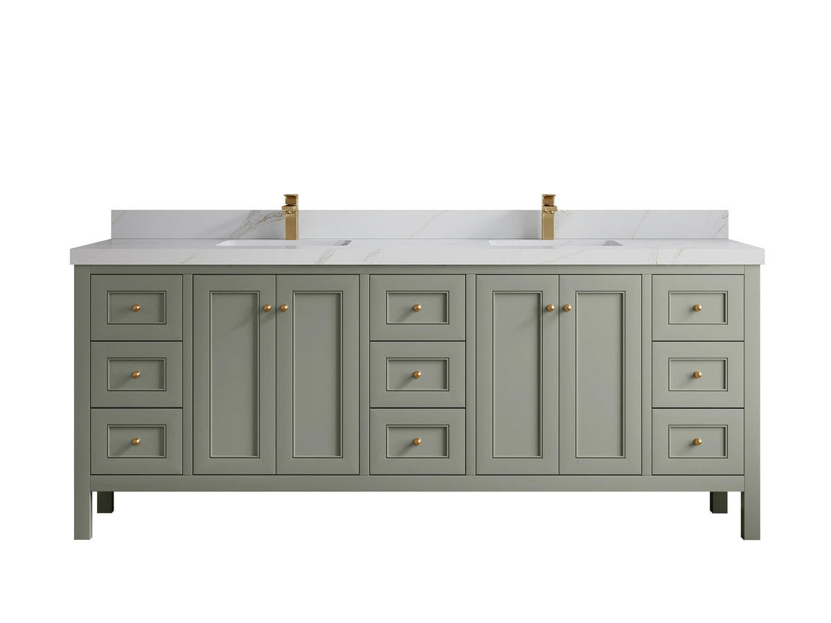 Nashville 84 in W x 22 in D Double Sink Bathroom Vanity - Willow Bath and Vanity