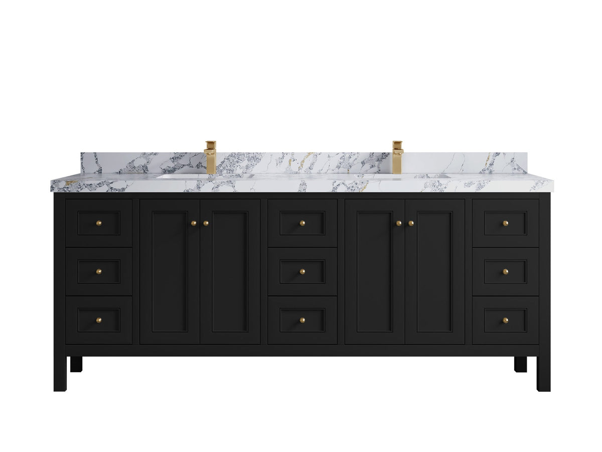 Nashville 84 in W x 22 in D Double Sink Bathroom Vanity - Willow Bath and Vanity