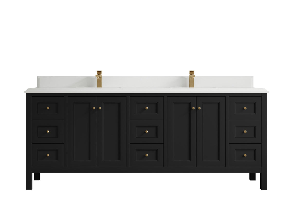 Nashville 84 in W x 22 in D Double Sink Bathroom Vanity - Willow Bath and Vanity